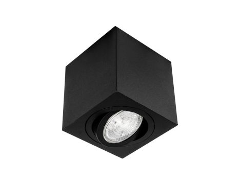 Oprawa kwadrat CUBE Gu10 piaskowana czarna sufitowa natynkowa regulowana (nie zawiera źródła światła) LUX06567