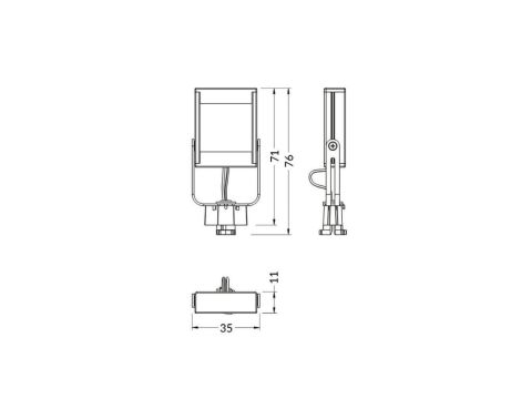 Topmet Mikrus s Wide LED 1,5W 2700K 12V DC 94090622 - miniaturowy niskonapięciowy (12V) system szynowy / liniowy oświetlenia gab