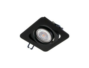 Oprawa KORAL kwadrat czarna matowa regulowana