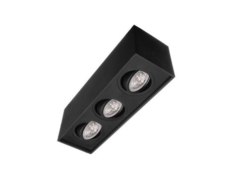 Oprawa natynkowa SURF 3 x gu10 czarny CL2003-b