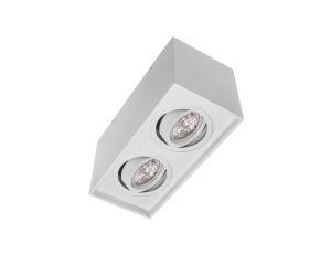 Oprawa natynkowa SURF 2 x gu10 biały CL1002-w