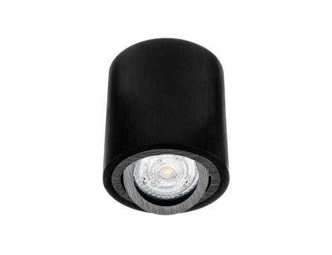 Oprawa sufitowa natynkowa okrągła VENICE czarna szczotkowana 1 x gu10 LUX05454