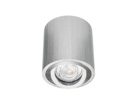 Oprawa sufitowa natynkowa okrągła VENICE srebrna szczotkowana 1 x gu10 LUX05455