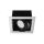 Oprawa sufitowa wpuszczana AQUA srebrny 1xAR111 (front aluminiowy szczotkowany) LUX00449