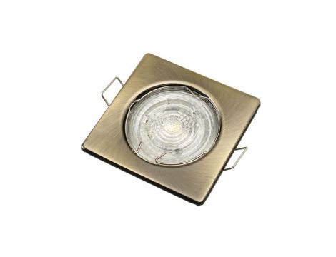 Oprawa TOPAZ kwadrat stała BS mosiądz blacha stalowa