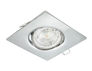 Oprawa sufitowa wpuszczana regulowana kwadrat CELESTYN chrom (stal) LUX00955