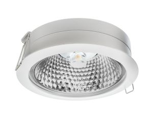 Oprawa sufitowa wpuszczana OVAL IN-AR111 biała matowa (stop aluminium) LUX06191