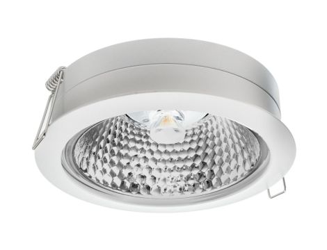 Oprawa sufitowa wpuszczana OVAL IN-AR111 biała matowa (stop aluminium) LUX06191