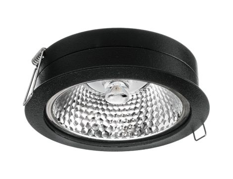 Oprawa sufitowa wpuszczana OVAL IN-AR111 czarny (stop aluminium) LUX06190