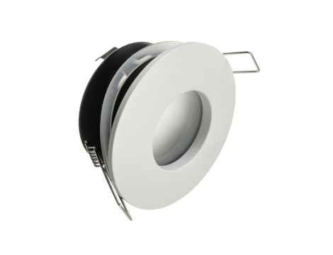 Oprawa sufitowa wpuszczana okrągła DZETA hermetyczna IP44 biała matowa (stop aluminium) LUX00484