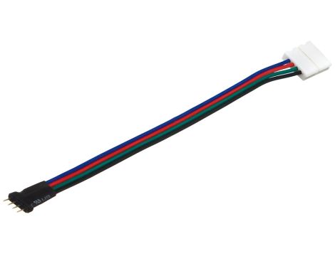 Złączka led t+k+4 pin do taśmy led RGB 10mm 12V/24V DC max 3A LUX00160