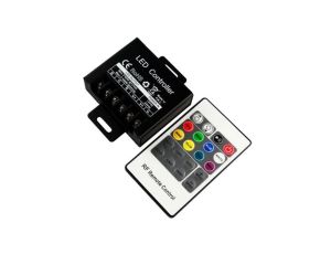 Kontroler sterownik RGB RF 20 key 240W 12/24VDC czarny radiowy 433.92MHz