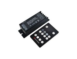 Ściemniacz LED RF 300W 12V 24V 25A czarny pilot radiowy 14 key