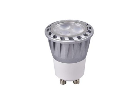 Żarówka GU11 3 led 3,3W dzienna 230V srebrna kąt 45 stopni