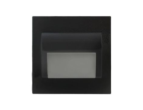 Oprawa Beryl czarna 1,5W 12V DC ciepła 9 led smd 3014 kwadrat do puszki fi 60