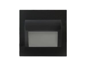 Oprawa Beryl czarna 1,5W 12V DC zimna 9 led smd 3014 kwadrat do puszki fi 60