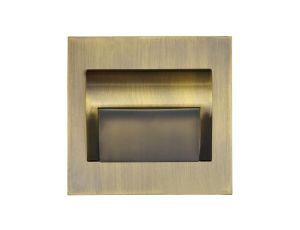 Oprawa Beryl Mosiądz ciepła 1,5W 12V DC 9 led smd 3014 kwadrat do puszki fi 60