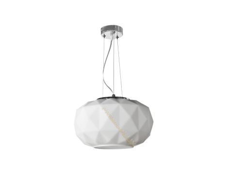 Lampa ELENA fi340*H1500mm 1xE27 BIAŁA Szkło + metal