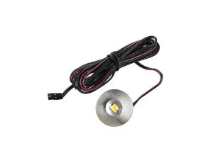 LedPoint Oprawa meblowa led okrągla 0,7W ciepła biała wpuszczana podszafkowa