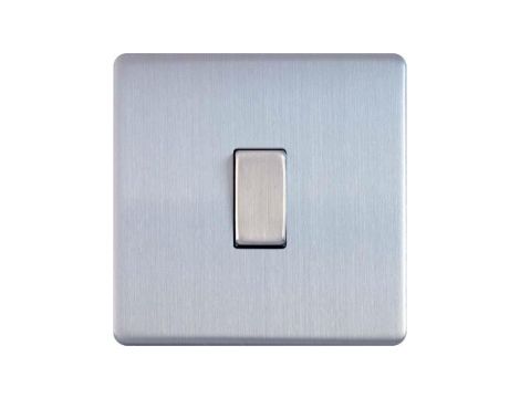 Govena Metal Włącznik Pojedynczy steel stal szczotkowana