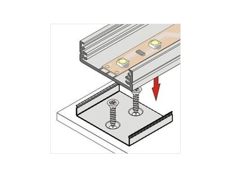 Uchwyt W wide24 cone srebrny - 1szt sprężysty