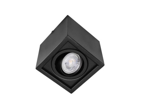 Oprawa sufitowa natynkowa BRICK-SE-B black czarna 1xgu10 pojedyncza kwadratowa LUX06662