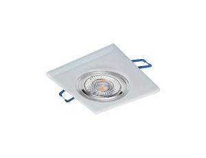 Oprawa szklana GLASSO-K-F kwadrat frost / szron 90x8 halogenowa wpuszczana