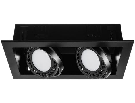 Oprawa wpuszczana sufitowa SINDY 2 x AR111 czarna lakierowana LUX06919