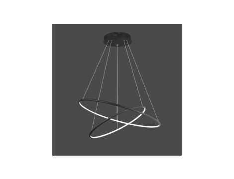 Lampa LED Saturn 53W 3000K fi40+fi60cm x 120cm wisząca (świeci do wewnątrz) poziom 1500lm