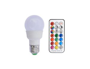 Żarówka E27 RGBNW 3W (3W RGB+ 3W NW) rgb + neutralna biała + pilot
