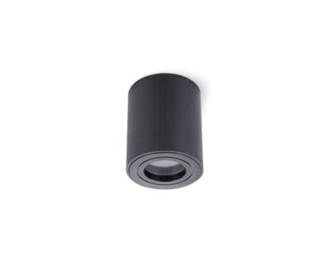 Oprawa sufitowa AQUARIUS czarna okrągła 1xgu10 natynkowa nad prysznic hermetyczna ip44 łazienkowa - 1szt LUX06892