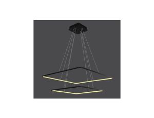 Lampa LED Saturn 92W 3000K 60+80cm x 80cm wisząca (świeci do wewnątrz) kwadrat 2600lm