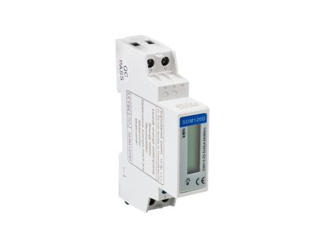 Cyfrowy miernik zużycia energii elektrycznej 1 faza 1P (50Hz, 230V, 5A/45A) SDM120D LC-Tec LCTEC-SDM120D