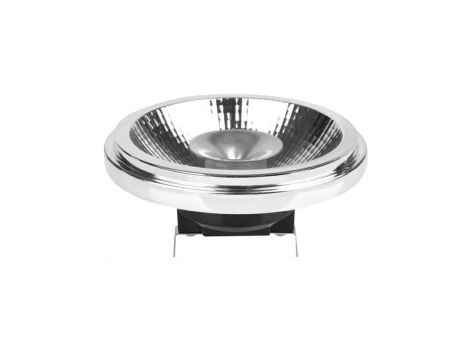 Żarówka IZOLDA AR111 g53 12VDC 12W WW 12 led 2835 kąt 24 stopnie AR111 z odbłyśnikiem ciepła biała