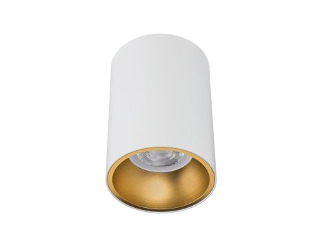 Oprawa GOLDI-O-W/G biała ze złotym ringiem Gu10 okrągła sufitowa natynkowa