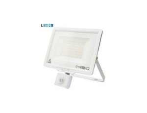 Naświetlacz oprawa led MHC 50W biały PIR 3000K ciepła biała 4000lm z czujnikiem ruchu PIR