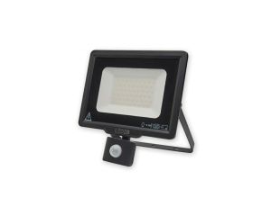 Projektor led naświetlacz oprawa flood light MHC 50W czarny 4000K neutralna biała 4000lm z czujnikiem ruchu PIR KFNLC50NBCZ