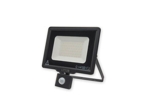 Projektor led naświetlacz oprawa flood light MHC 50W czarny 4000K neutralna biała 4000lm z czujnikiem ruchu PIR KFNLC50NBCZ