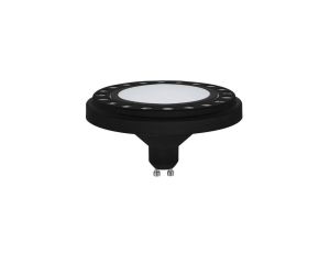 Żarówka SISERO ES111 LED gu10 15W B/NW 15 led 2835 230V AR111 neutralna biała obudowa czarna aluminium