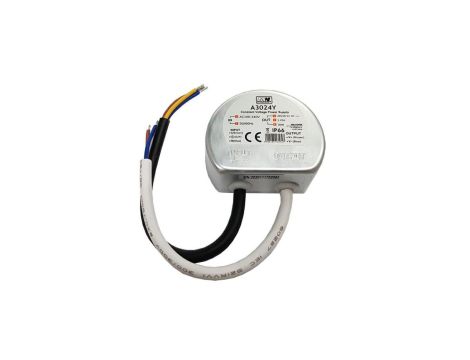 Zasilacz led 30W 24V DC A3024Y IP66 puszkowy do puszki 1,25A