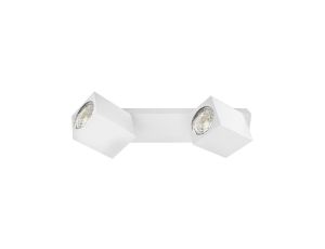Lampa OSCAR-W/W biała z białym przegubem 2xgu10 podwójna