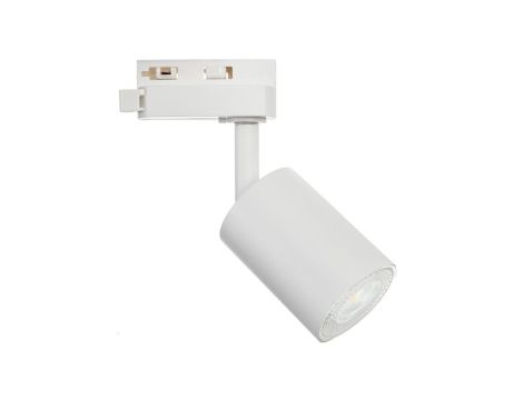 Lampa SIENA-Track-ALU-W/W-1F biała z białym przegubem 1xgu10 LUXsystem-1F (na szynę jednofazową)