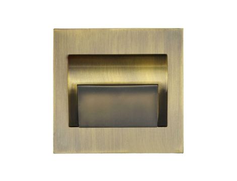 Oprawa Beryl Mosiądz 4000K 1,5W 12V DC biała neutralna 9 led smd 3014 kwadrat do puszki fi 60