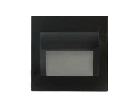 Oprawa Beryl czarna 1,5W 12V DC 4000K neutralna biała 9 led smd 3014 kwadrat do puszki fi 60