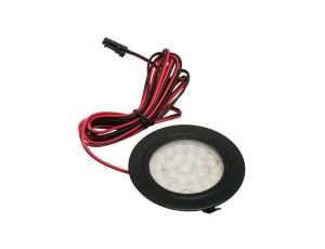 PROFI Oprawa meblowa LED okrągla czarna 1,8W neutralna biała wpuszczana podszafkowa