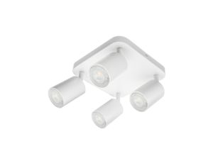 Lampa Oprawa SIENA-ALU-W/W 4xgu10 biała z białym przegubem