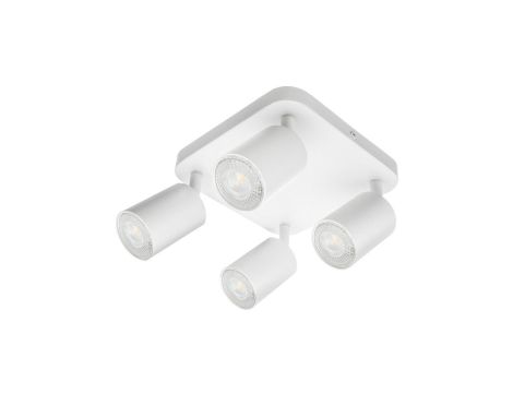 Lampa Oprawa SIENA-ALU-W/W 4xgu10 biała z białym przegubem