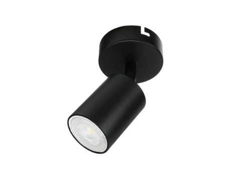 Lampa Oprawa SIENA-ALU-B/B 1xgu10 czarna z czarnym przegubem