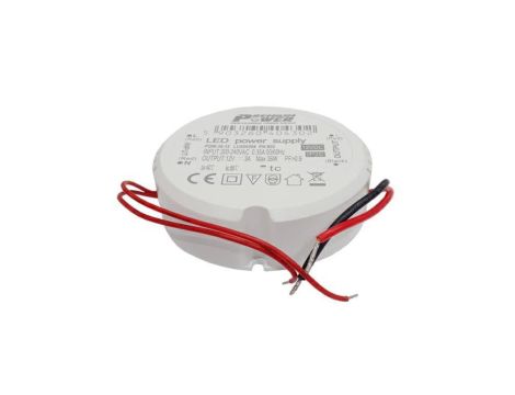 Zasilacz POW-36-12 36W 12VDC 3A okrągły ip20