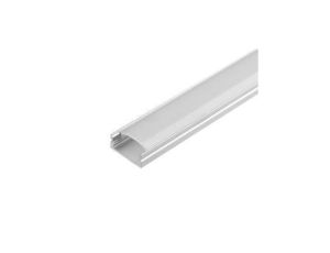 Profil srebrny 1m MiniLUX12 + klosz M12 nawierzchniowy do taśmy led rgbw o szerokości 12mm